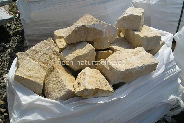 Sandsteinbruchsteine kaufen - Gartensteine und Bruchsteine für Trockenmauern und Gartendekoration