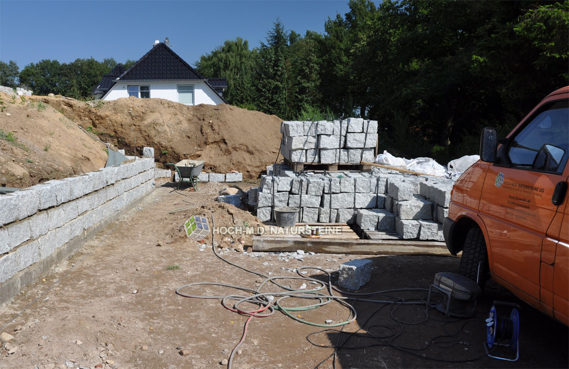 Mauersteine Laban-1 alle Seiten per Hand gespalten