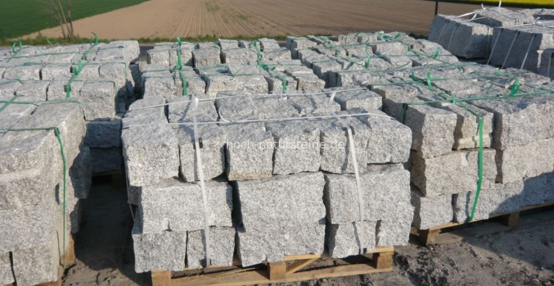 grau Mittelkorn alle Seiten per Hand gespalten