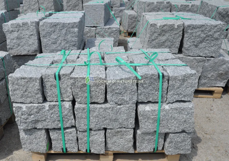 Granit-Mauersteine Laban-2 Granitsteine edelgrau 20-20-40 cm