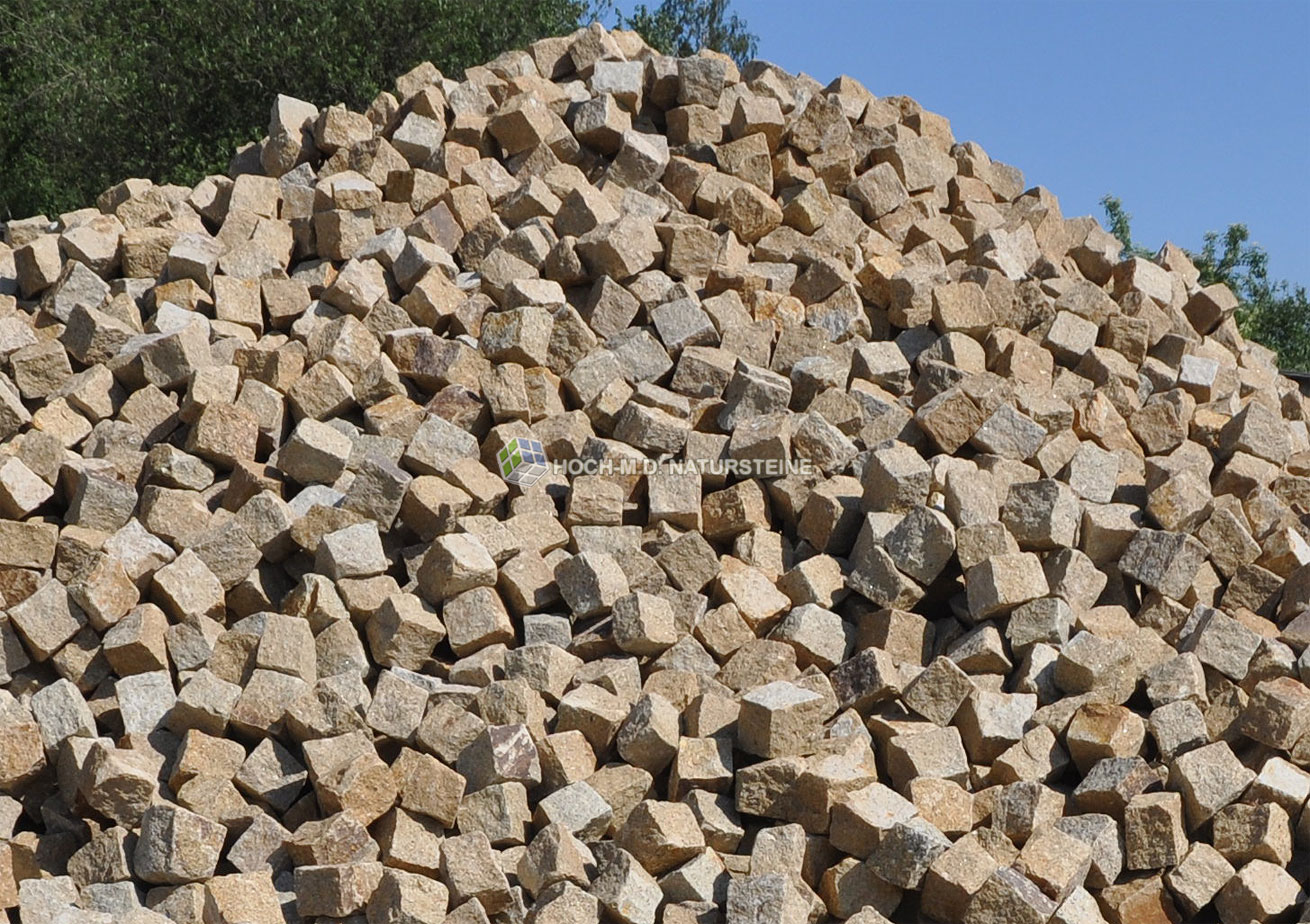 Miod graugelb-gelb Feinkorn alle Seiten gespalten