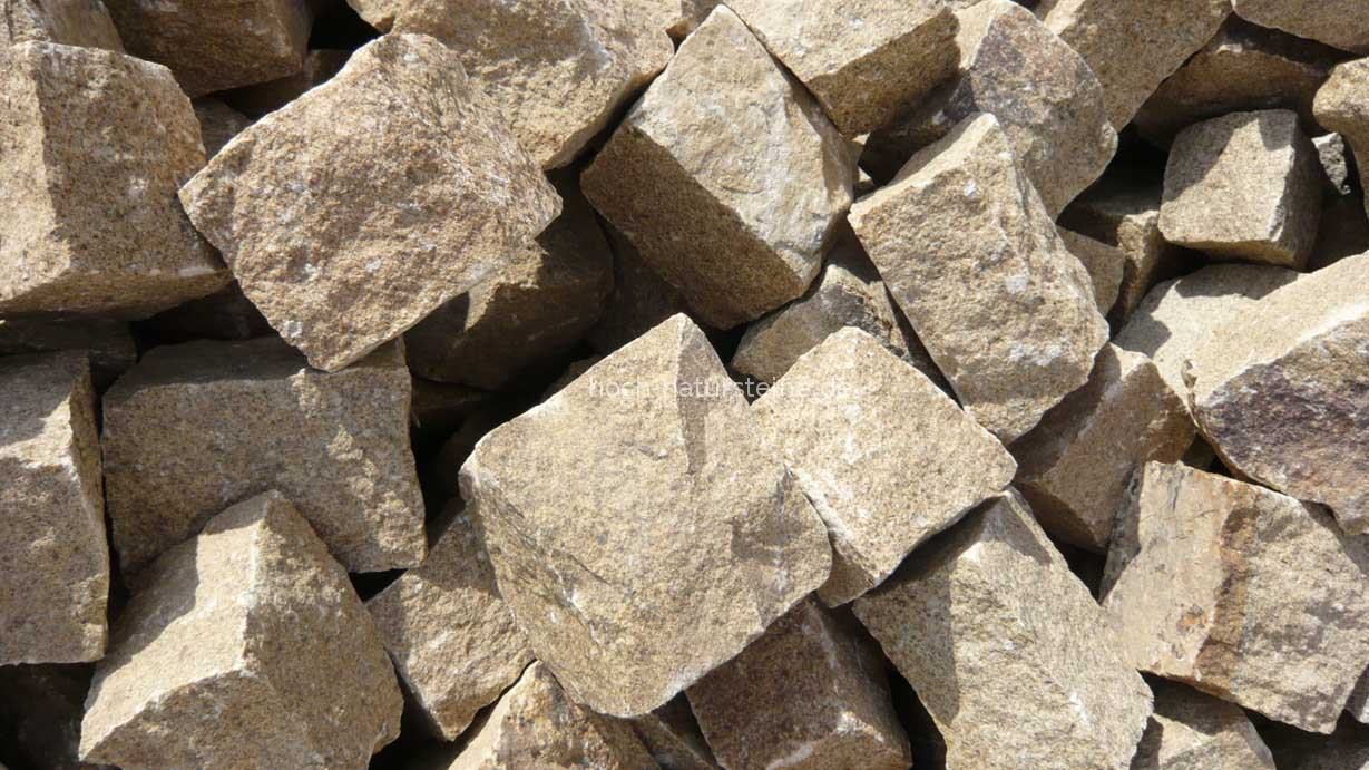 Miod graugelb-gelb Feinkorn alle Seiten gespalten