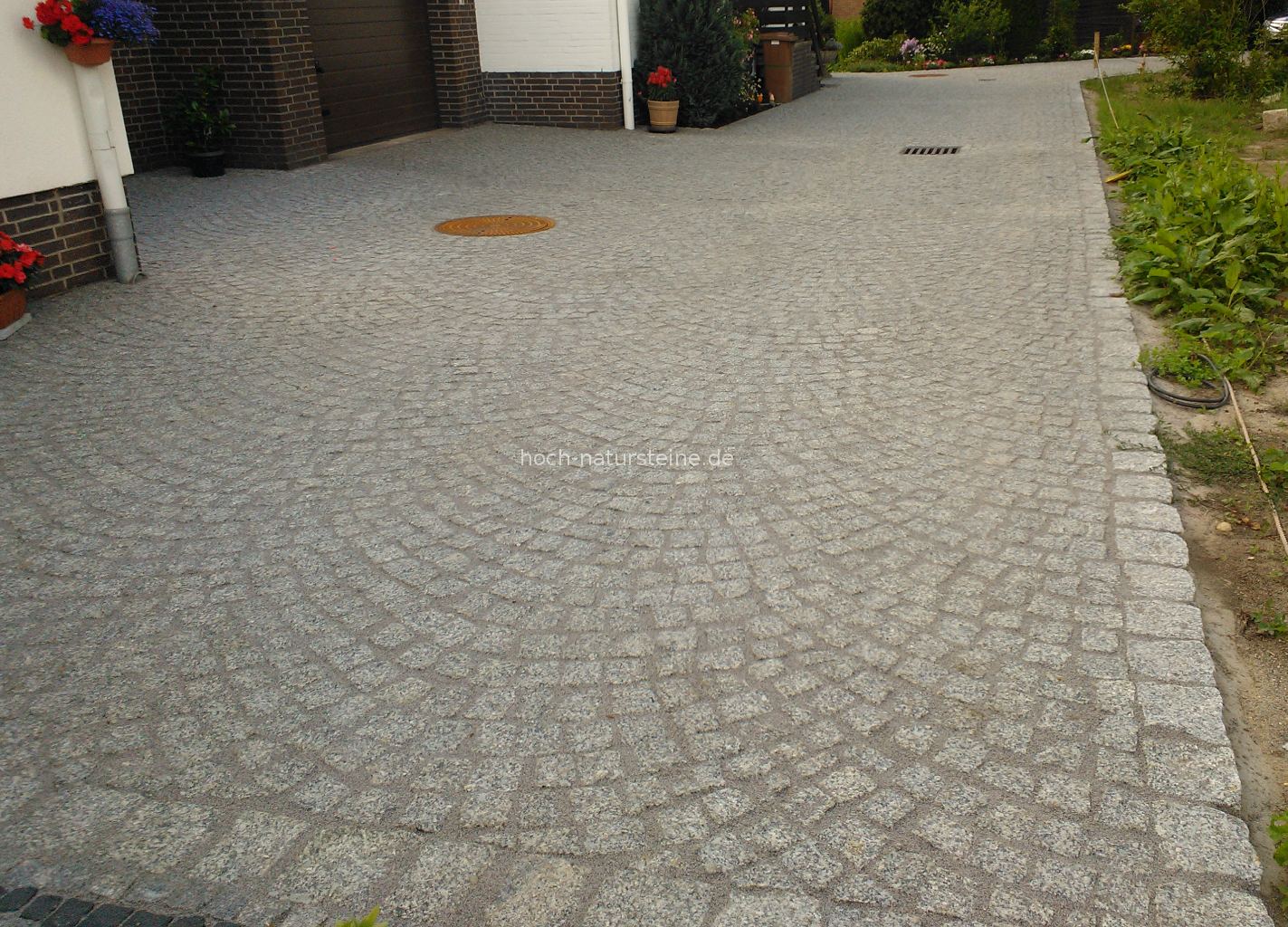 Granitpflaster und Epoxidharz-Fugenmörtel