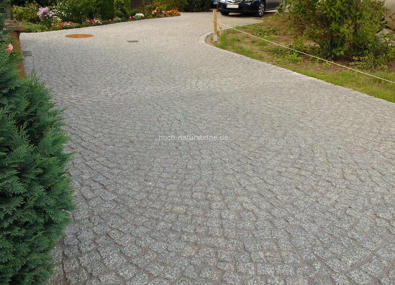 Verlegung Granitpflaster Laban-2, Epoxidharz-Fugenmörtel