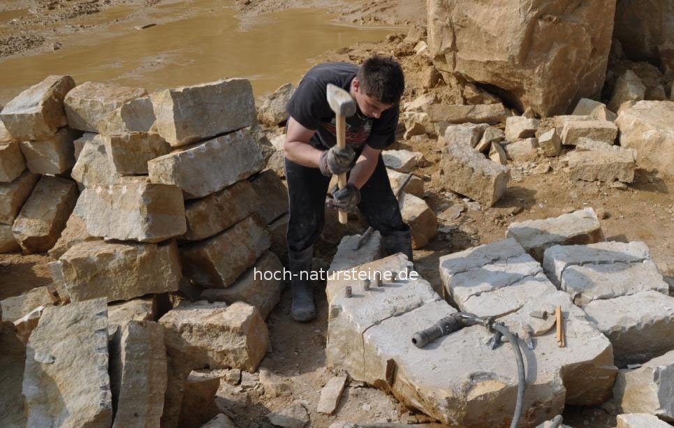 Mauersteine Flavus gelb 20/20/40 cm