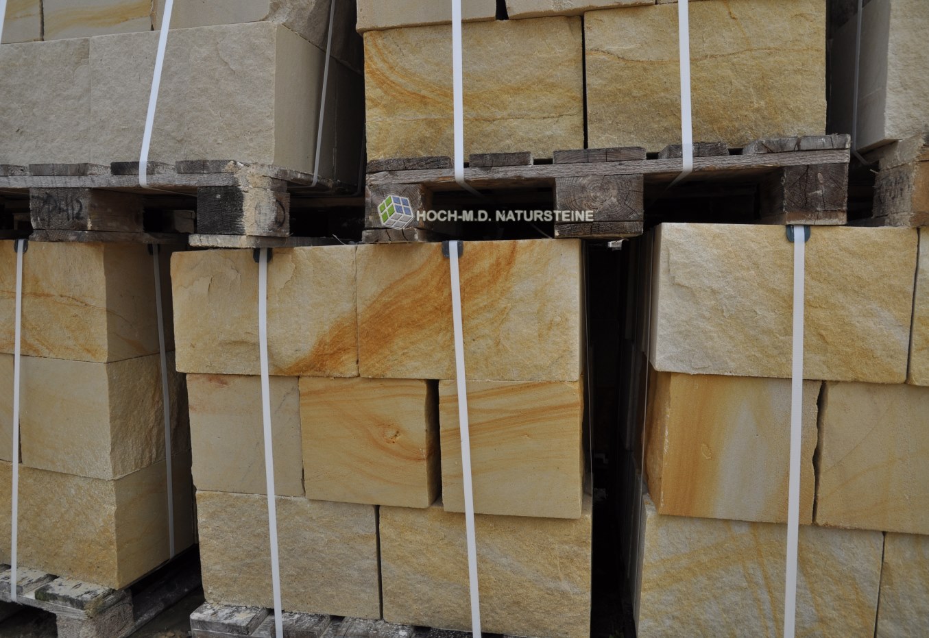 Sandsteinmauersteine Romus - 4 Seiten gesägt